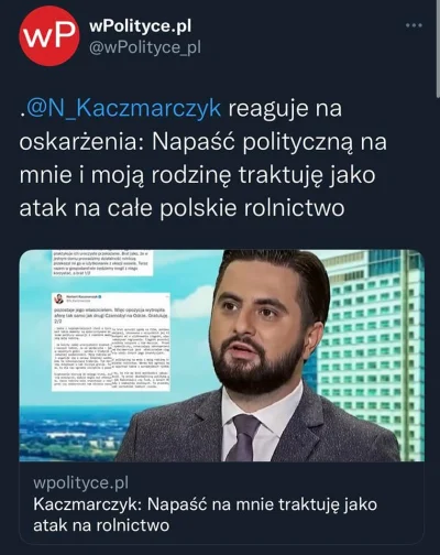 JAn2 - Atak na Kaczmarczyka to atak na całe rolnictwo, atak na zdemoralizowaną władzę...