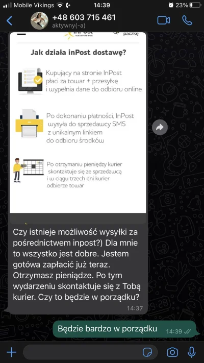 teuthida - oho, pierwsze ogłoszenie na olx po zainstalowaniu whatsappa i już mam klie...