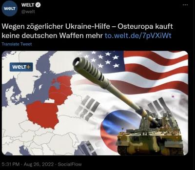 Okcydent - Niemiecki die Welt pisze: "przez ociąganie się w pomocy Ukrainie Europa Ws...