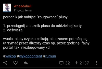 W.....l - Dziękuję wszystkim za te 2137 realnych plusów ( ͡° ͜ʖ ͡°) Czuję się spełnio...