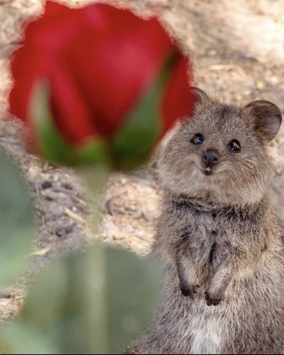 hcbadixhc - Taka rożka na szamkę żadkość.
#quokka #quokkanadzis #zwierzaczki