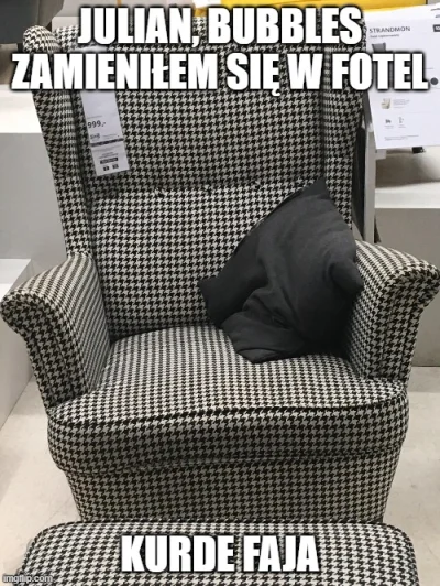 maminternetnapegasusie - Zobaczyłem ten fotel w Ikei i ten wzór od razu mi się skojar...