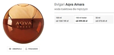 Red_Ducc - Mireczki, myślicie że Bvlgari Aqva Amara będzie kiedyś kosztować mniej? Ba...