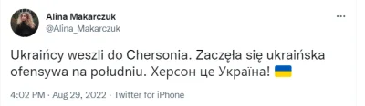 surdelos - Dziennikarka tvnu własnie podała że ukraincy weszli do Chersonia pewnie na...