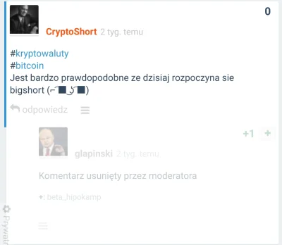 CryptoShort - @inXe: Dwa tygodnie temu pisałem o shorcie long term
jak narazie zgodn...