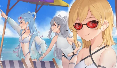 m.....y - #randomanimeshit #anime #swimsuit #virtualyoutuber #hololive #kaelakovalski...