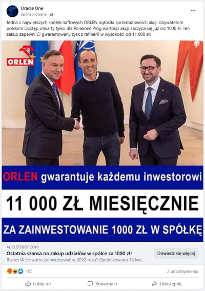 dzbanek123 - Facebook to już przesadza z reklamowaniem scamu przyklejającego się pod ...