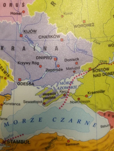 andrzejbambrzej - Krym na mapie europy w formie maty na biurko do kupienia w biedronc...