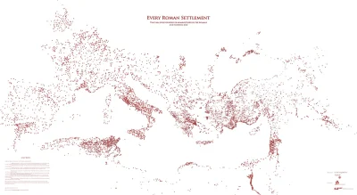 IMPERIUMROMANUM - Mapa ukazująca w sumie 11 655 osad rzymskich

Mapa ukazująca w su...