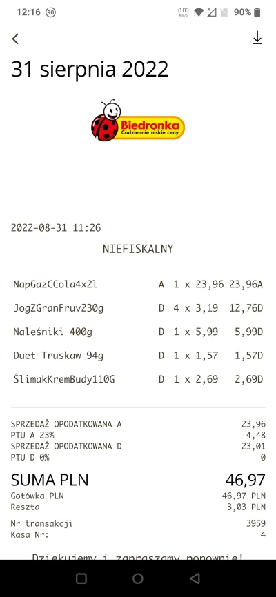 Neaopoliti - 4x Picie, 4x jogurty I coś na śniadanie - 50 PLN xd