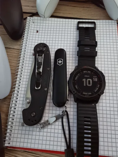 Niedzwiedz87 - @fi9o: 
Ontario Rat 1
Victorinox Spartan
Garmin Fenix 6X Pro