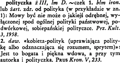 ZygmnuntIgthorn - > Cytuję co, polityczkę? Chyba politykę, nie zdrabniamy

@KondPro...