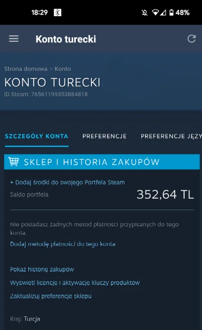 plastron8 - mam do sprzedania konto steam z lokalizacją na Turcje, nie żadne #!$%@? z...