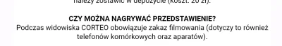 Tosiek14 - @Bobokkk: W mailu było o zakazie zdjęć z flashem i nagrywania.