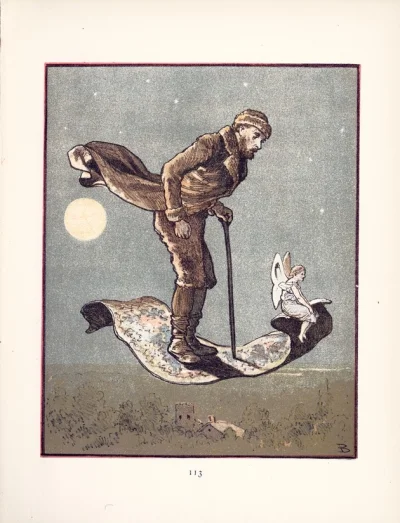 Borealny - Ilustracja E.B. Bensell do książki ‘The Absent-Minded Fairy’ autorstwa Mar...