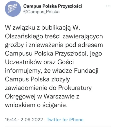 SkrajnieZdegustowany - Czy macie może link do wypowiedzi Olszańskiego o Campusie? Nie...