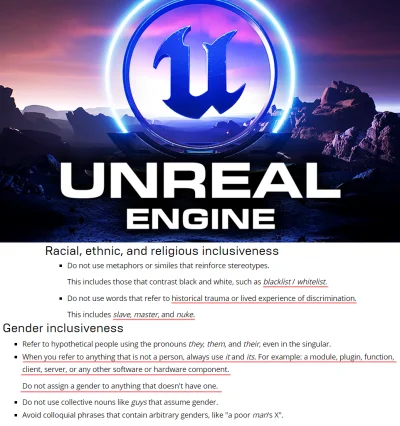 bastek66 - Epic apdejtował Unreal o porcję woke'a i lewactwa
#unreal #unrealengine #...