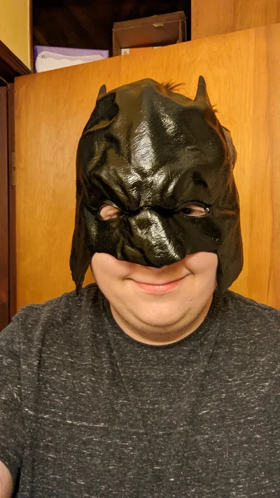 Bubsy3D - Maska do kostiumu Batmana z alie. Trochę #pokazmorde trochę #heheszki ale t...