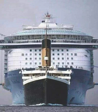 Aleksandr_Jebiewdenko - Titanic w porównaniu do współczesnego wycieczkowca #ciekawost...