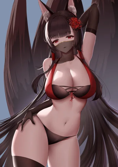 zabolek - #anime #randomanimeshit #azurlane #akagi #kitsunemimi