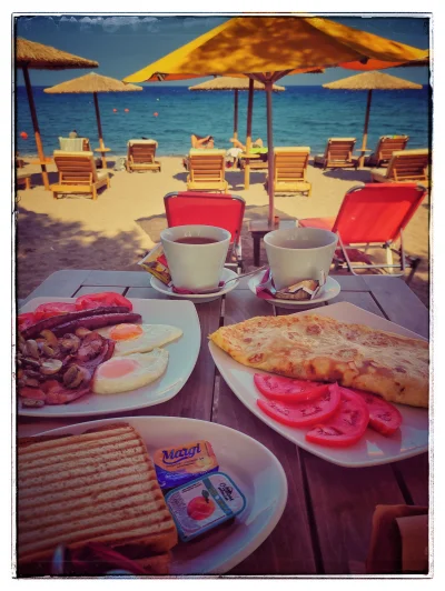 ugluck - #wakacje #relaks #wczasy #grecja #sniadanie i tak mozna zyc. Sniadanie w taw...