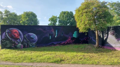 pogop - #kosmodromtrzeci #graffiti #mural #pila
