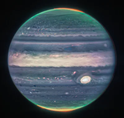 klsh - Zdjęcie Jowisza wykonane przez kosmiczny teleskop Jamesa Webba z użyciem kamer...