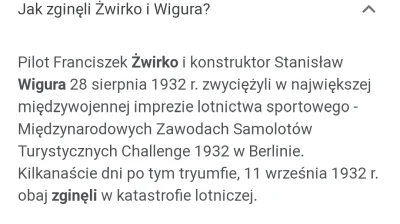 Kotouak - @Zgrywajac_twardziela: no taki współczesny lotnik, jak Żwirko i Wigura (╭☞σ...