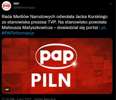 mat9 - Jacek Kurski OUT
#propaganda się zmniejszy?
#tvpis #media #tvp