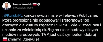 mat9 - Janusz Kowalski mocno o #tvpis: 
 TVP jest dziś symbolem dobrej zmiany
#polit...