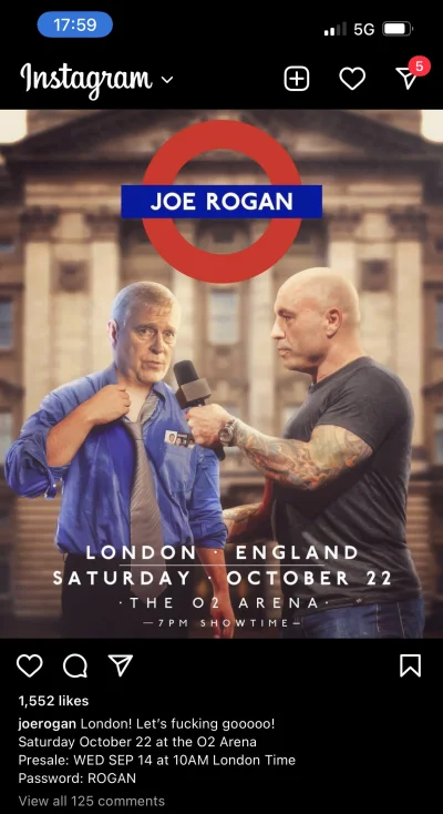 DrGreen_2 - Jak lubicie Joe Rogan jako komika i mieszkacie w okolicach Londynu to będ...