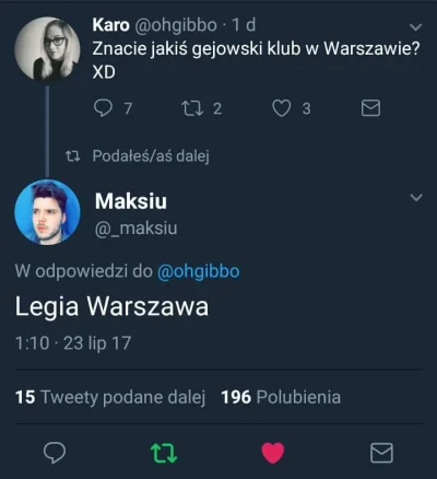 mikasz - @AnonimoweMirkoWyznania: jak w wawie to tylko legia warszawa