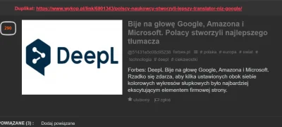DOgi - Moderacja uznała, że tłumacz #deepl jest studenckim projektem, który powstał w...