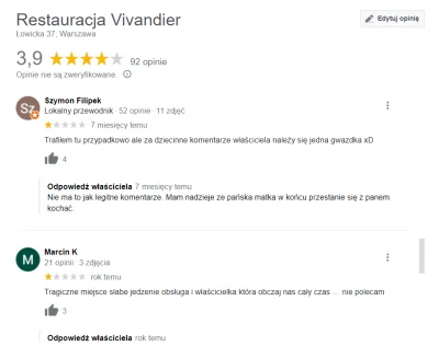 megastulejka - Taka tam sytuacja szukając miejsca na obiad XDDD
#google #restauracja...