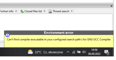 didolo03 - Mam problem codeblocks - nie może wykryć compilera GNU GCC mimo iż instalu...