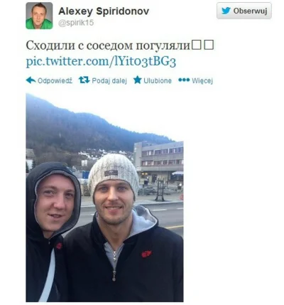 Adzal - @Tryggvason: Spiridonov bardzo dobrze poznał się z Michałem Winiarskim i dzię...