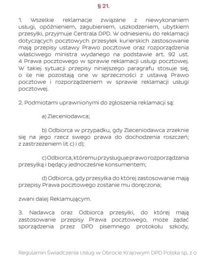 LeopoldStaff - @trustME: 
 wg ustawy to nadawca jest uprawniony do działań

Też jeste...