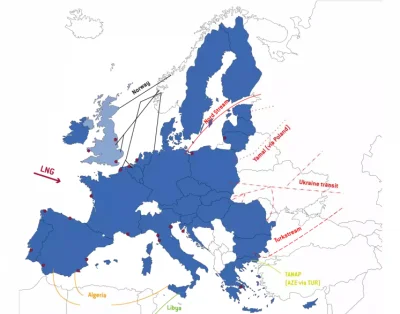 szasznik - > A tak z ciekawości skąd jeszcze Europa bierze gaz? Jest Norwegia, to na ...