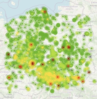 Emulsja - #smog 

Ymmm zaczyna się ( ͡° ͜ʖ ͡°) ładne pasmo widać na południu