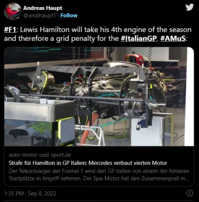 fordern - Hamilton i Bottas potwierdzeni z nowym silnikiem na Monzy, zaczynamy festiw...