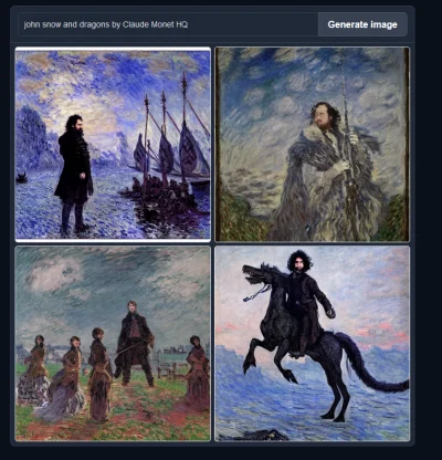 djk - john snow and dragons by Claude Monet HQ