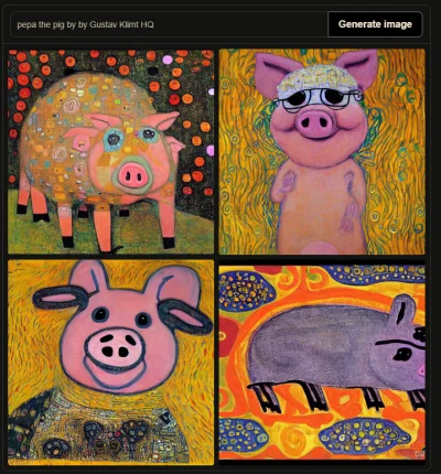 djk - @MonterWiader: pepa the pig by by Gustav Klimt HQ
