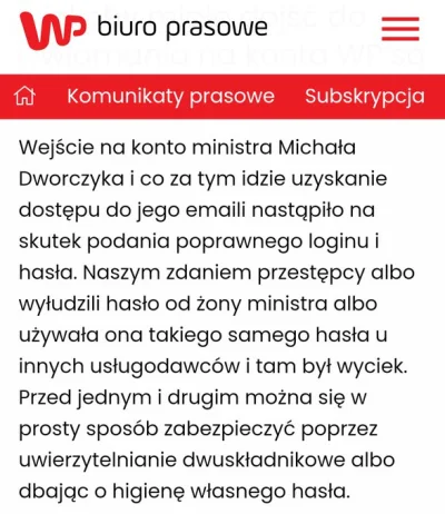 tombeczka - @vogello: Pamiętaj, że właściciele serwisów pocztowych mają pełne logi se...