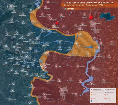 mel0nik - Sytuacja w obwodzie charkowskim według pro-rosyjskiego Rybara.
#ukraina #r...