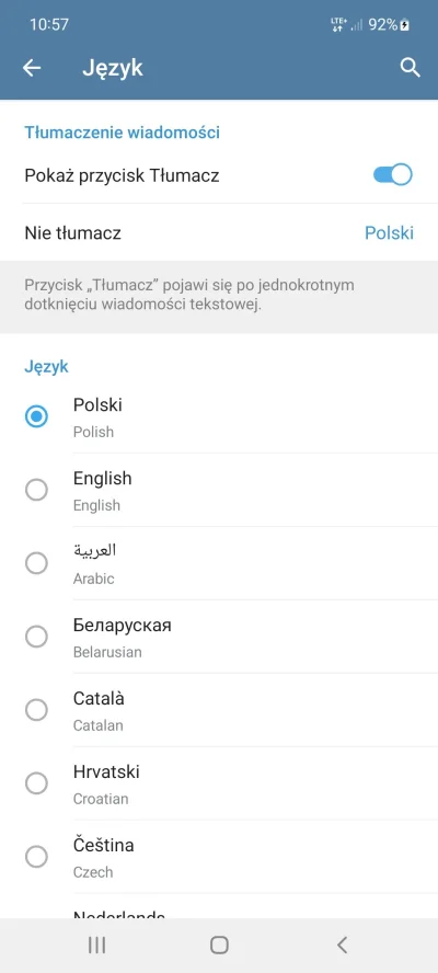 polock - @jendriu ustawienia, język i tam jest.
Tylko w aplikacji