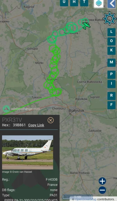 S.....a - #flightradar #lotnictwo #kiciochpyta
Korki, drugi dzień ten samolot już tak...