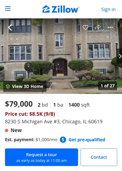 ArnoldZboczek - Dlaczego np w takim #chicago mieszkanie dwupokojowe kosztuje 79tys US...