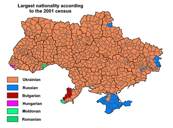 M4rcinS - > liczba ludności Rosyjskojęzycznej przekraczała ilością Ukraińską.

@Wol...