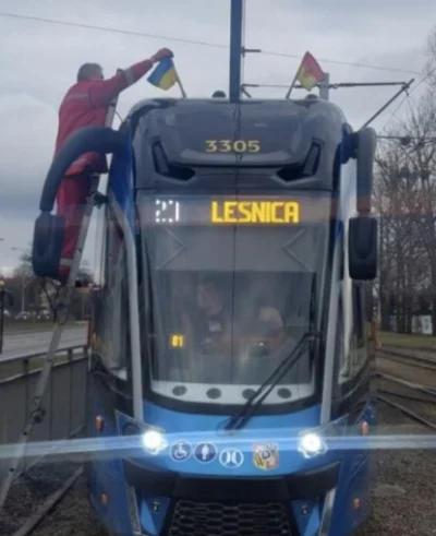 KOLEGAMAMY - Ukraincy odnoszą kolejny sukces zdobywając tramwaj we #wroclaw #ukraina