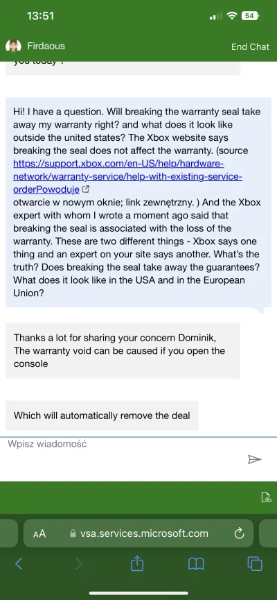 Dominikwtfco - W jaki sposób taki np. Xbox może sprawdzić czy konsola była otwierana?...